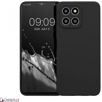Silikoninis ploniausias dėklas - su kameros apsauga juodas (Huawei Honor X6A) Silikoninis ploniausias dėklas - su kameros apsauga juodas (Huawei Honor X6A)